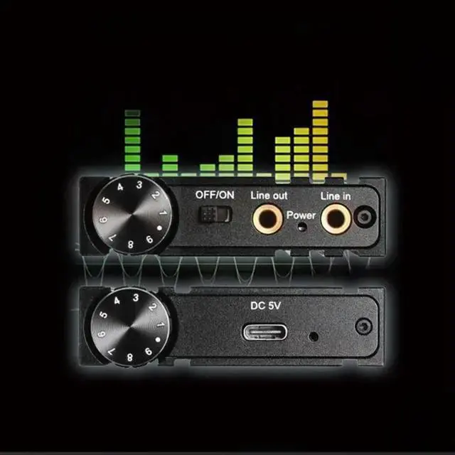 Alt view image 3 of 4 - Hifi Bass Headphone Earphone Audio Amplifier With 16-600 Range Featuring BT 5.0 3.5Mm Aux For Phone PC Music Player AMP