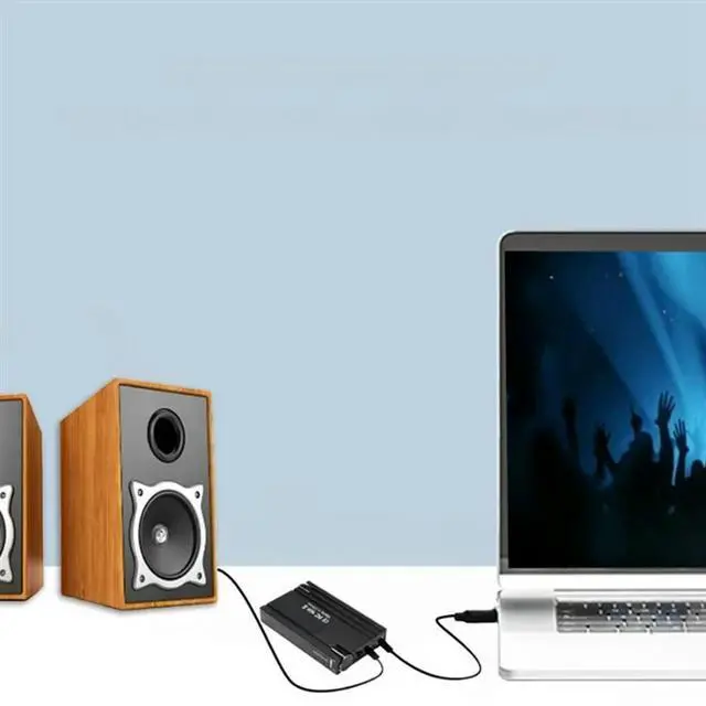 Alt view image 2 of 4 - Hifi Bass Headphone Earphone Audio Amplifier With 16-600 Range Featuring BT 5.0 3.5Mm Aux For Phone PC Music Player AMP