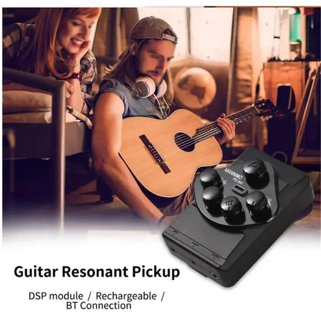 Alt view image 4 of 4 - PG-951 Acoustic Guitar Vibration Pickup Resonance Guitar Pickup For Classical Guitars BT Guitar DIY Accessory Kit