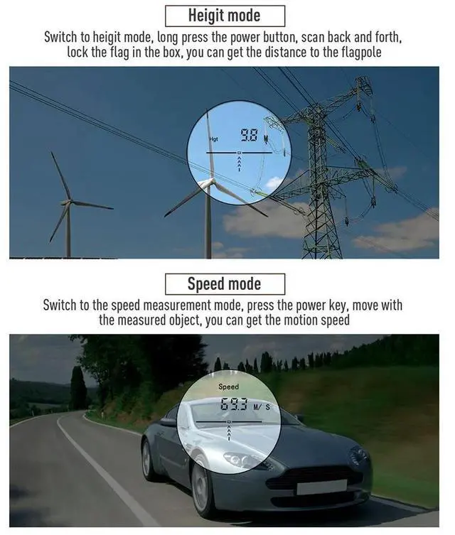 Main image of Portable Golf Laser Rangefinder With Slope 600M Laser Distance Meter For Camouflage Hunting Sport Telescope Monocular