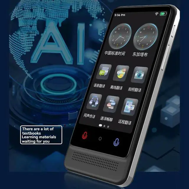 Alt view image 3 of 4 - AI Translator Device Multi-Language Offline Simultaneous Interpretation Voice Translator For Travel