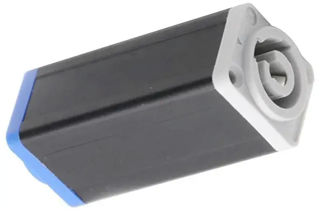 Alt view image 4 of 4 - 20X LED Powercon AC Coupler Adapter Extender Connector Speakon Panel Mount Straight Adapter Blue To White