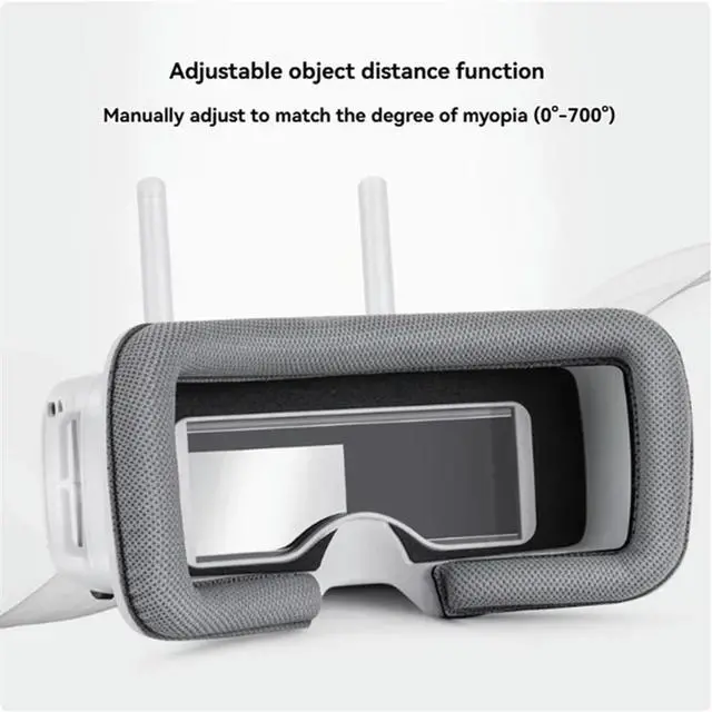 Alt view image 2 of 4 - 5.8Ghz FPV Goggles 40CH Dual Antenna 3 Inch Screen Focus Adjustable For Racing Drone Micro Whoop