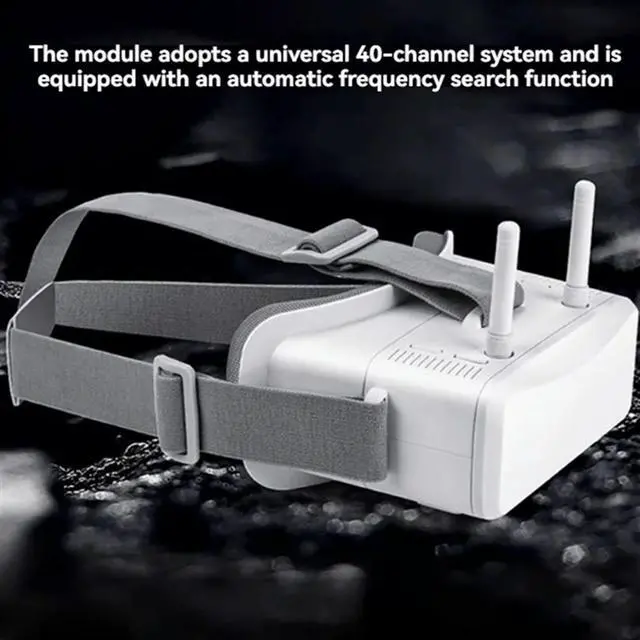 Alt view image 3 of 4 - 5.8Ghz FPV Goggles 40CH Dual Antenna 3 Inch Screen Focus Adjustable For Racing Drone Micro Whoop