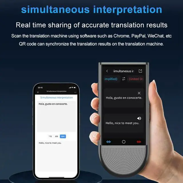 Alt view image 3 of 4 - 148-Language AI Translator Recorder With 4G Real-Time Offline Translation Voice Photo Chatgpt Function