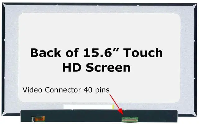 Alt view image 2 of 5 - SCREENARAMA New Screen Replacement for BOE NT156WHM-T04 V8.0 (HD 40pin Touch) LCD LED Display with Tools and Tape