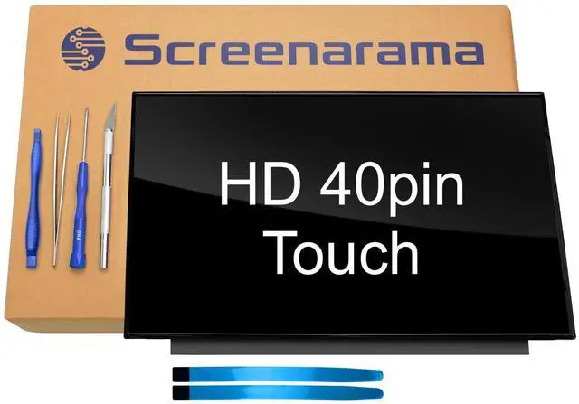 Main image of SCREENARAMA New Screen Replacement for BOE NT156WHM-T04 V8.0 (HD 40pin Touch) LCD LED Display with Tools and Tape