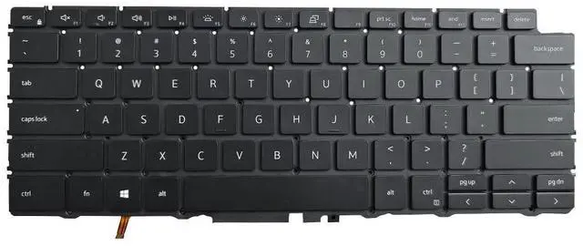 Main image of New Replacement Keyboard Compatible with DELL XPS 13 7390 9310 2-in-1 04J7RW 4J7RW PK132C91A00 NSK-ET0BC 01 with Backlit