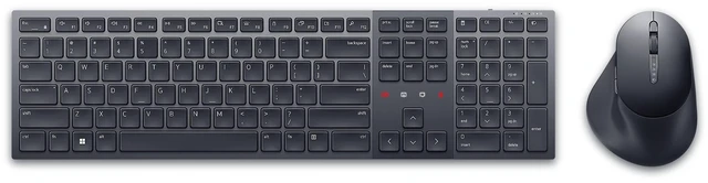 Main image of Dell KM900 Premier Collaboration Keyboard and Mouse - Zoom Touch Controls, Backlight Keyboard, Bluetooth 5.1, Radio Frequency 2.4GHz - Black