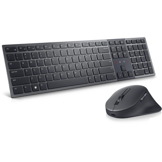 Alt view image 3 of 5 - Dell KM900 Premier Collaboration Keyboard and Mouse - Zoom Touch Controls, Backlight Keyboard, Bluetooth 5.1, Radio Frequency 2.4GHz - Black