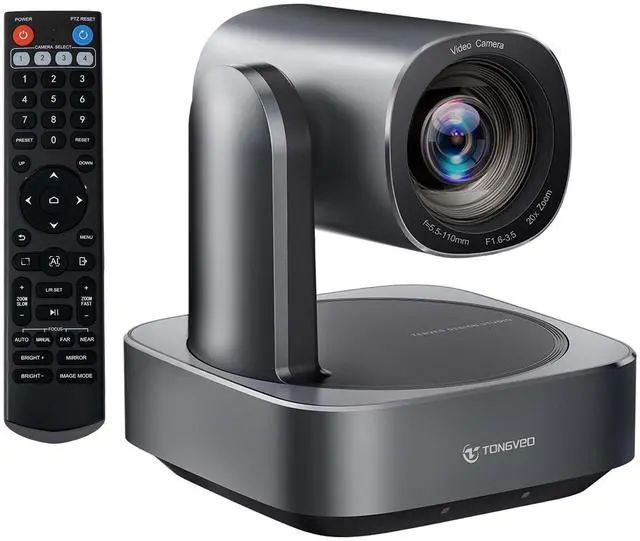 Main image of AI Auto-Tracking PTZ Camera 20x Optical Zoom HDMI USB IP Live Streaming Camera 1080P 60fps Video Conferencing System POE Supply for Church Services Worship Education Work with Zoom Team vMix OBS