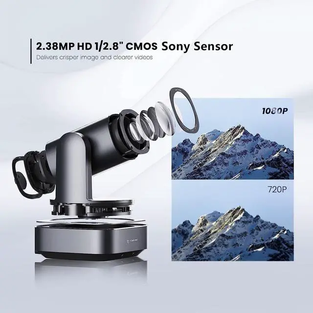 Alt view image 4 of 5 - AI Auto-Tracking PTZ Camera 20x Optical Zoom HDMI USB IP Live Streaming Camera 1080P 60fps Video Conferencing System POE Supply for Church Services Worship Education Work with Zoom Team vMix OBS