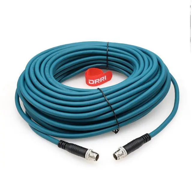 Main image of Cognex Cameras DataMan 260 280 370 Barcode Readers M12 X-Coded 8pin Male to M12 X-Coded 8pin Male Gigabit Ethernet Interface Cat7a Cable