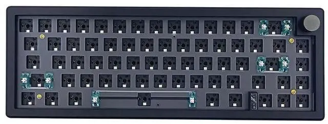 Main image of BOYI GMK67 Barebones Keyboard Kit,VIA Programmable Custom BT5.0/2.4GHz/Type-C Tri-Mode Gasket Mounted Hot Swap RGB 4000mAh Wireless 65% Mechanical Gaming Keyboard DIY Kit with Knob(Black)