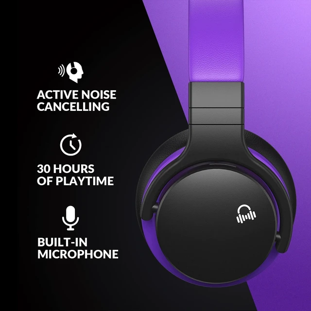 Alt view image 2 of 5 - MOVSSOU Million Sold Classic E7 Active Noise Cancelling Headphones