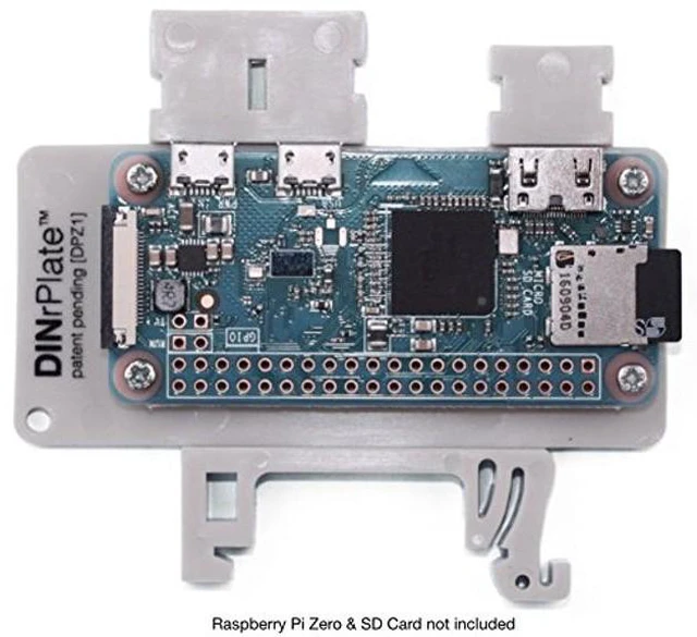 Alt view image 2 of 5 - DIN Rail Mount for Raspberry Pi Zero (3 Pack)