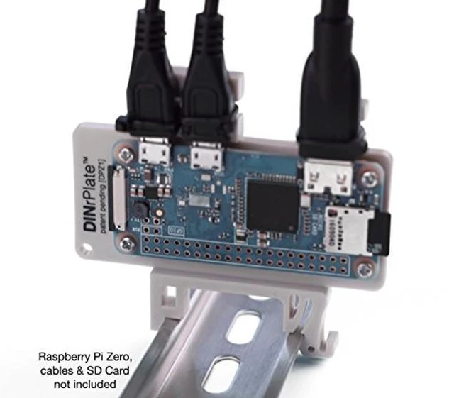 Alt view image 3 of 5 - DIN Rail Mount for Raspberry Pi Zero (3 Pack)