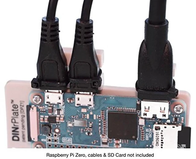 Alt view image 4 of 5 - DIN Rail Mount for Raspberry Pi Zero (3 Pack)