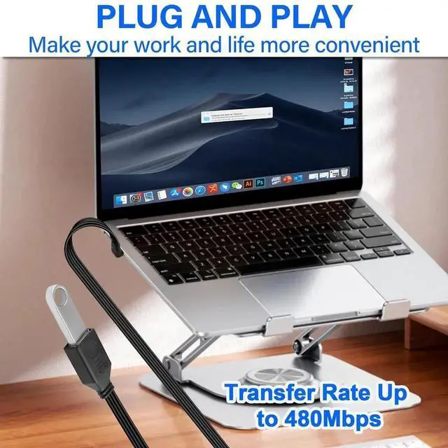 Alt view image 2 of 7 - JAENFONG 90 Degree Right Angle USB C2.0 Cable Type C to USB Female OTG Adapter Cable USB Type C Flat Short Cable Universal Tablet USB Flash Drive Laptop 11.8in/30CM (Up/Down Angle)