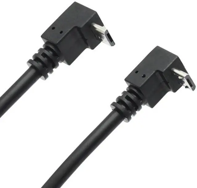 Alt view image 4 of 7 - JAENFONG Short 9in Micro USB Extension Cable 90 Up & Down Angle Male to Female Charging & Sync for Phones Tablets & More (1 Pair)
