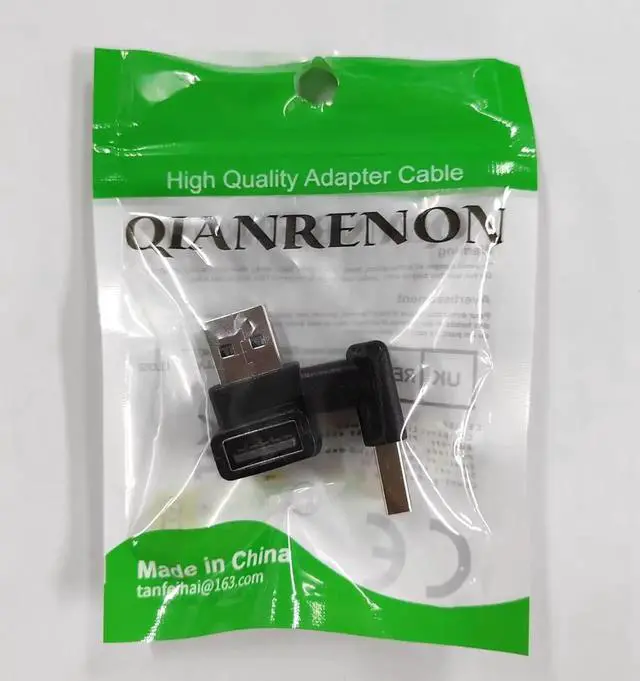 Alt view image 7 of 7 - JAENFONG USB 3.1 90°Angle Adapter 10Gbps USB 3.1 Male to Female L-Angle Connector USB A 3.1 Right Angle Coupler Support 3A Charging OTG Data Transfer 2Pcs (Positive Bend/Female end Down)