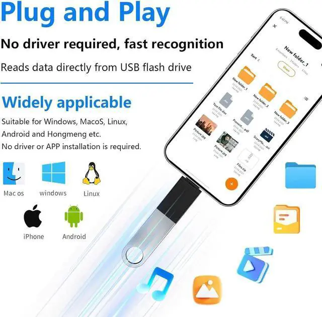 Alt view image 5 of 6 - JAENFONG 10 Pack USB C to USB3.0 Adapter Type C Male to USB Female Adapter for Smartphone PC Laptop Tablet Keyboard