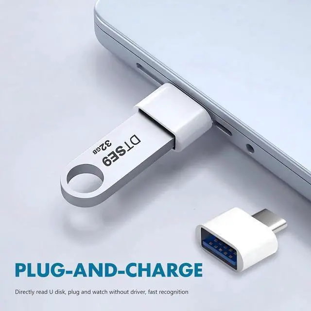 Alt view image 5 of 7 - JAENFONG 10 Pack USB-C to USB Adapter USB Type-C to A Female for Flash Drive Mouse Keyboard Controller