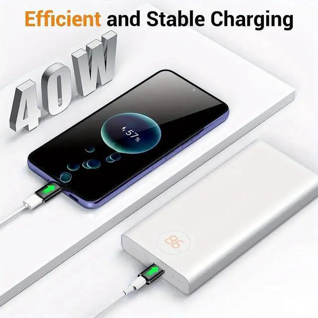 Alt view image 5 of 7 - JAENFONG SheraF 4 Pack USB to USB C OTG Adapter 2Pack Type C Female to A Male Charger Converter 2Pack USB C Male to USB 3.0 Female Adapter Thunderbolt 4 Converter iWatch 8 9 15 14 13 Pro Max