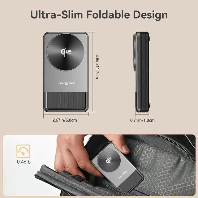 Alt view image 2 of 6 - Qi2 3 in 1 Wireless Charging Station for 15W Wireless Travel Charger for iPhone 16/15/15 Pro/14/13/12 Watch Airpods Fast Charger for Multiple Devices