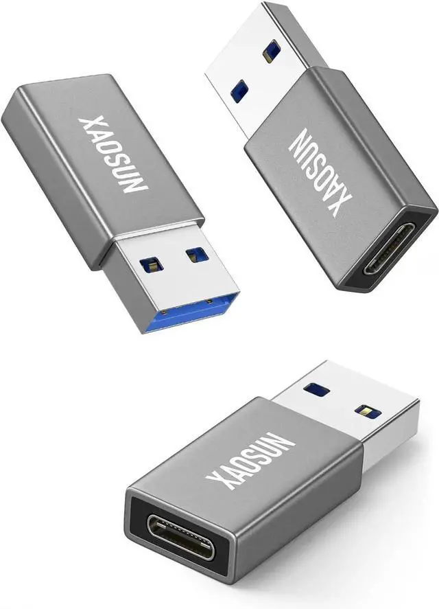 Main image of JAENFONG 10Gbps USB to USB C Adapter 3 Pack 3.1 USBC Female to USB Male Adapter One-Sided SuperSpeed Data Sync 100W Fast Charging for iPhone 15 Plus Pro Max Laptop Charger Quest Link etc