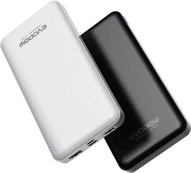 Main image of JAENFONG 2-Pack Portable Charger Slimmer 10000mAh 15W Power Bank USB C in&Out Fast Charging Battery Pack External Portable Power Bank for iPhone 16 15 14 13 12 iPad Airpods S23 S22 Pixel etc
