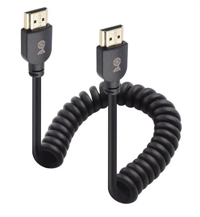 Main image of JAENFONG 48Gbps 8K HDMI Coiled Cable 1-3ft with 8K@60Hz 4K@240Hz and HDR Support HDMI Cable Coiled for PS5 Xbox Series X/S RTX4080/4090 RX 7800/7900 TV and More
