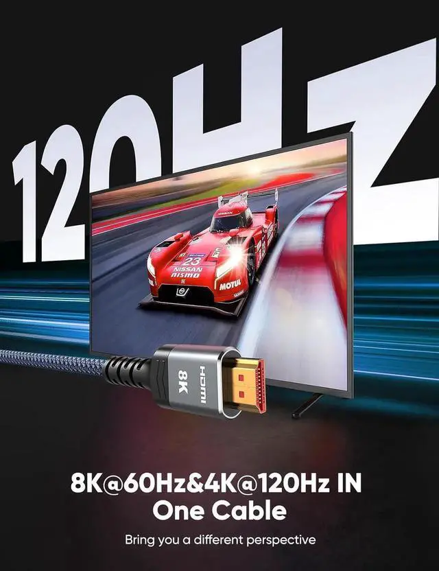 Alt view image 7 of 7 - JAENFONG 10K 8K HDMI 2.1 Cable 2-Pack 6.6FT Certified 48Gbps Ultra High Speed Slim HDMI Cord Support 4K@120Hz 8K@60Hz HDCP 2.2&2.3 Dynamic HDR eARC DTS:X Compatible with TV/HDTV/PS5/Blu-ray