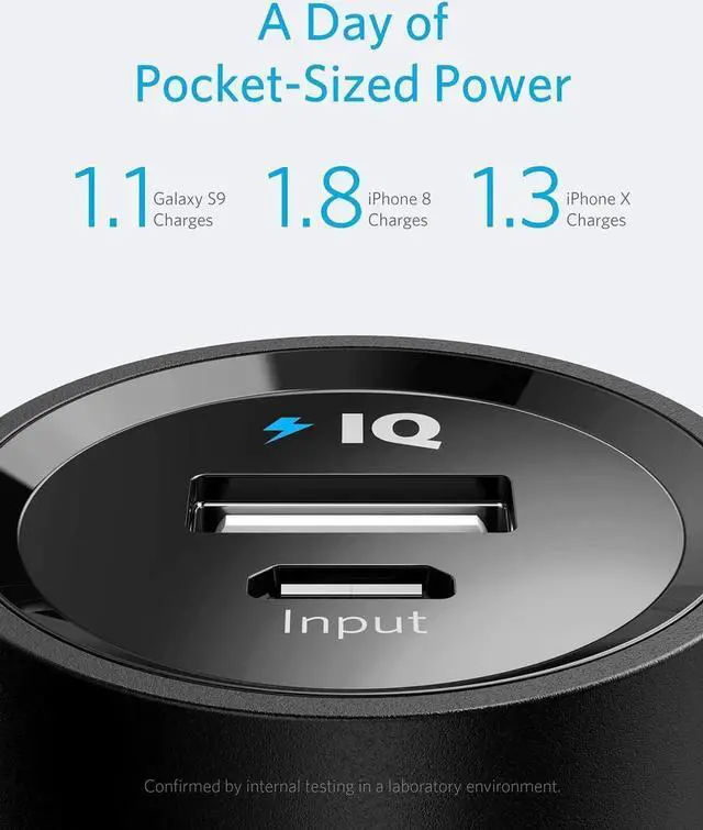 Alt view image 2 of 7 - JAENFONG PowerCore 5 000mAh Portable Charger Ultra-Compact 5K External Battery with Fast-Charging Technology 1 USB-A Port for iPhone iPad Galaxy and More