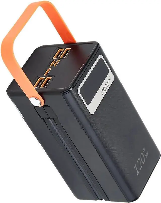 Alt view image 6 of 7 - JAENFONG 70000mAh Power Bank with Built-in Cables 120W Fast Charging Portable Charge