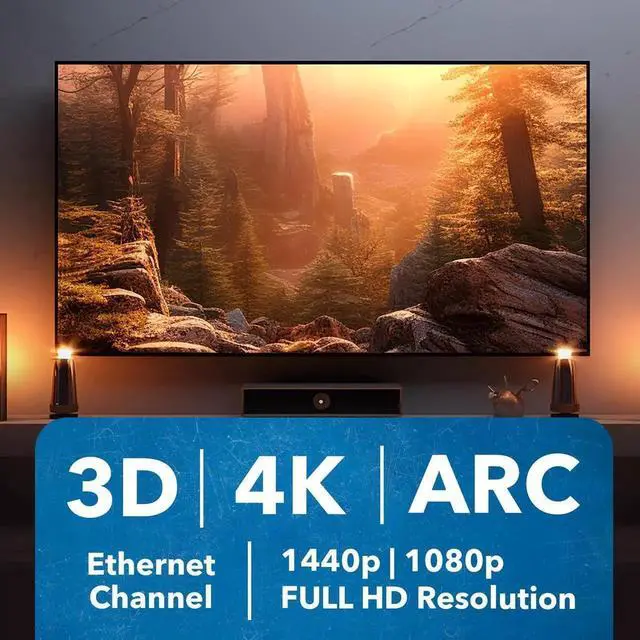 Alt view image 4 of 7 - JAENFONG 6FT HDMI Cable 10-Pack High-Speed HDMI Cable for 4K 3D Ethernet ARC and 1080p Compatible with Blu-ray Xbox PS3