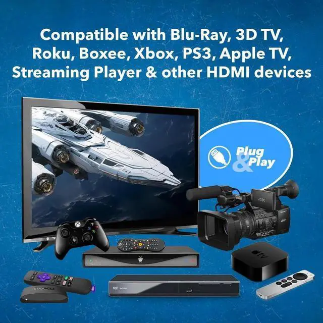 Alt view image 5 of 7 - JAENFONG 6FT HDMI Cable 10-Pack High-Speed HDMI Cable for 4K 3D Ethernet ARC and 1080p Compatible with Blu-ray Xbox PS3