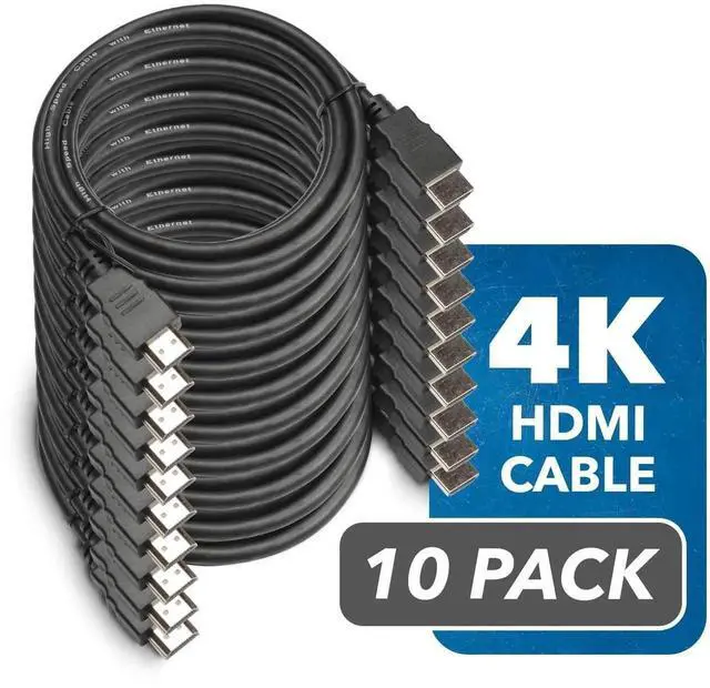 Alt view image 6 of 7 - JAENFONG 6FT HDMI Cable 10-Pack High-Speed HDMI Cable for 4K 3D Ethernet ARC and 1080p Compatible with Blu-ray Xbox PS3