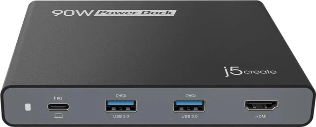 Main image of JAENFONG USB-C Travel Dock with PD 65W Power Supply - for Travel or Business Trip - Charging Adapter Hub with 4K HDMI USB-A x 2 - for MacBook Air/Pro 13 Surface Pro and USB-C Laptop (JCDP392)
