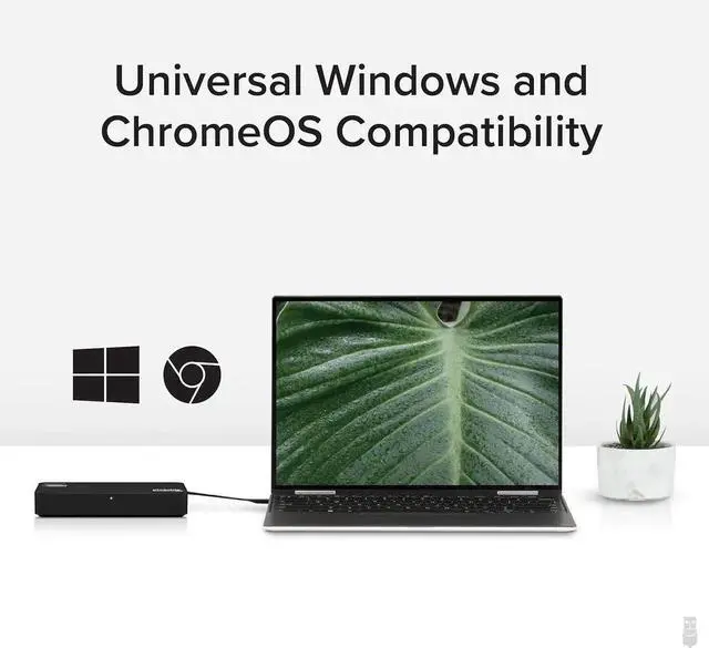 Alt view image 7 of 7 - JAENFONG 4K DisplayPort and HDMI Dual Monitor Adapter for USB 3.0 and USB-C Compatible with Windows and ChromeOS