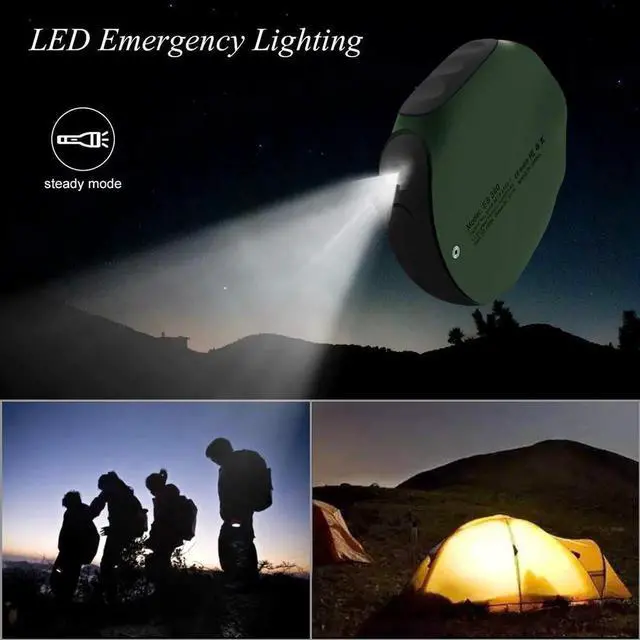 Alt view image 4 of 7 - JAENFONG Waterproof Portable Charger 10000mAh Outdoor Power Bank One of The Smallest and Lightest Battery Pack LED Compass High-Speed ??Charge Compatible for iPhone Android -Green