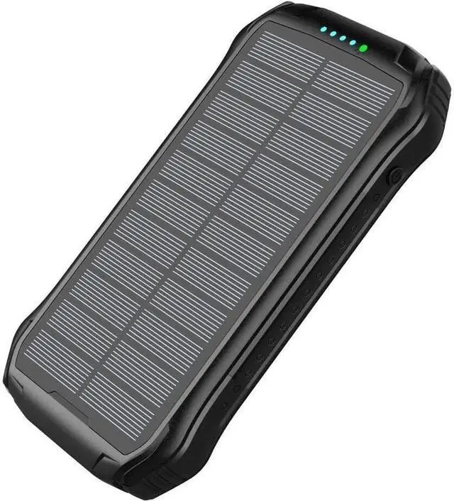 Main image of JAENFONG Charger Compatible with Galaxy S10e - Solar Wireless Rejuva PD Power Pack (16000mAh) Solar Powered Backup Power Bank - Jet Black