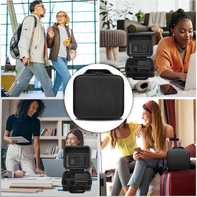 Alt view image 5 of 7 - Hard Protective Case for Anker Prime 240W 8-in-1 Charging Station/Anker Prime 160W 14-Port Docking Station Organizer Bag for Adapter and Other Accessories (Case Only)