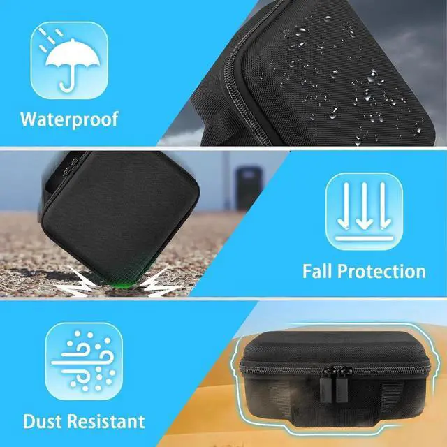 Alt view image 7 of 7 - Hard Protective Case for Anker Prime 240W 8-in-1 Charging Station/Anker Prime 160W 14-Port Docking Station Organizer Bag for Adapter and Other Accessories (Case Only)