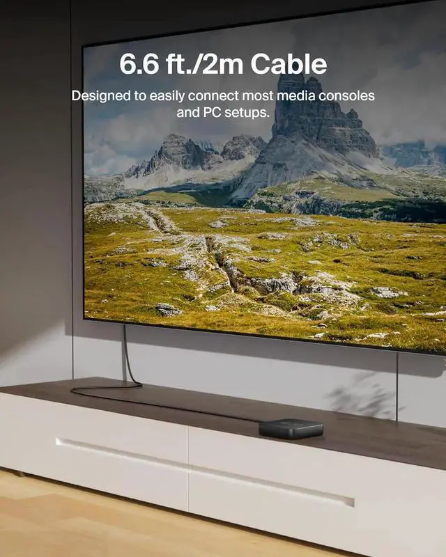 Alt view image 5 of 7 - JAENFONG Ultra HD HDMI 2.1 Cable 6.6ft/2M 4K Ultra High Speed HDMI Cable 48Gbps HDMI 2.1 Cord Dolby Vision HDR & 8K @60Hz 10K Streaming - Compatible w/ Playstation PS4 PS5 Xbox Series X & More