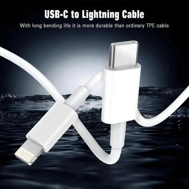 Alt view image 7 of 7 - JAENFONG USB C to Lightning Cable Carplay Cable 3FT Car iPhone Charger Fast Charging Cord for iPhone 14 13 12 11 Pro Max XR XS X 8 Plus Car Charging Cord