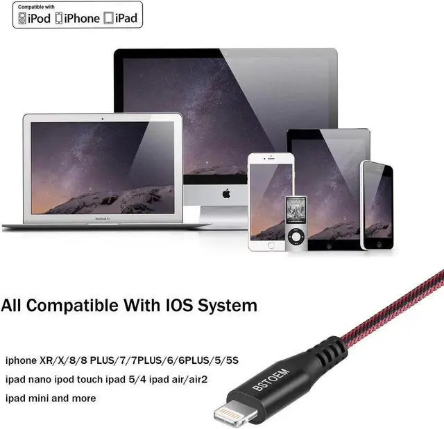 Alt view image 4 of 7 - Short Lightning Cable 2Pack 7Inch USB Charging Cord for for iPhone Charger 14/13/12 Pro/11/Xs Max/Xr/X/8/7/6/6s Plus/SE/5c/5s/5 for iPad Air/Mini