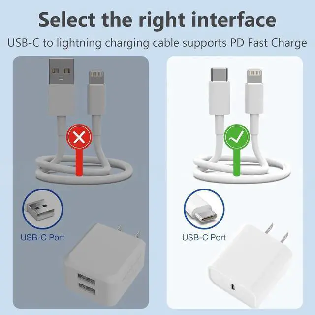 Alt view image 4 of 7 - JAENFONG USB C to Lightning Cable MFi Certified 5 Pack/6 FT iPhone Charger Fast Charging White Flow Silicone Cord for iPhone 14 13 12 11 Pro Max Xr Xs 8