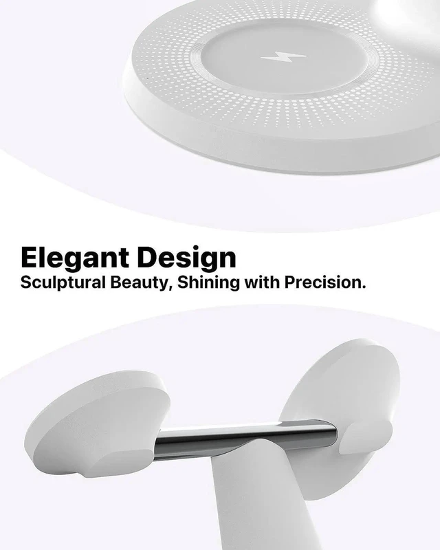Alt view image 6 of 6 - 3 in 1 Wireless Charging Station for Device: Fast Charging Station for iPhone and Watch with MagSafe Stable Charger Stand for iPhone 12-16 & iWatch & AirPods