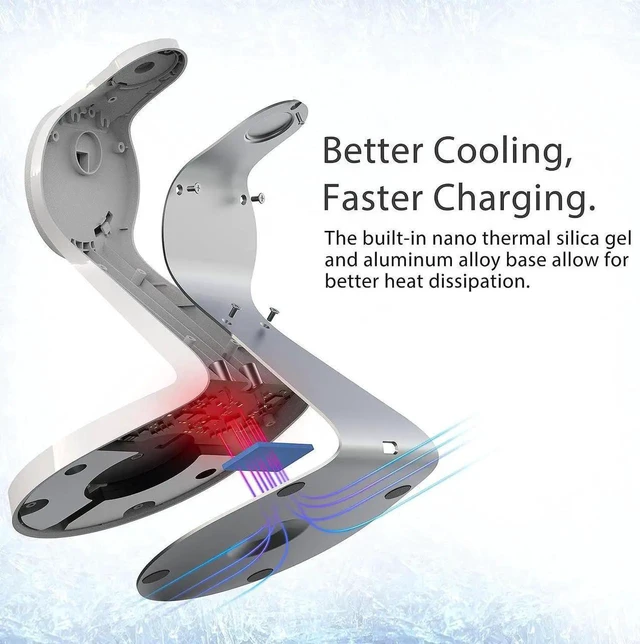 Alt view image 5 of 6 - 3 in 1 Charging Station for Devices Mag-Safe Charger Stand Fast Charging Wireless Charger for iPhone 16/15/14/13/12 Series & AirPods & iWatch(USB-C Charger Included)